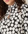 Blusa Feminina Animal Print Gola Rufo Marisa-74484 Blusa Feminina Animal Print Gola Rufo Marisa-74484