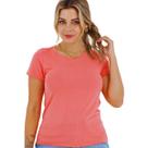 Blusa Feminina Baby Look Básica Gola Redonda Slim Viscose 3001.C1