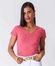 Blusa Feminina Básica Cotton Marisa Rosa-00042