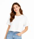 Blusa Feminina Básica Malha Suplex Infinita Cor Bege Blusa Feminina Básica Malha Suplex Infinita Cor Bege