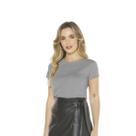 Blusa Feminina Básica Manga Curta Gola Redonda