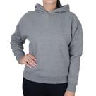 Blusa Feminina Basico.com Moletom Croped Cinza Escuro - 1000