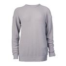 Blusa Feminina Biamar Tricot Fio Pluma Gola Careca Cinza