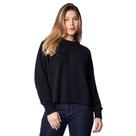 Blusa Feminina Biamar Tricot Fio Pluma Manga Raglã Preto