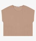 Blusa Feminina Box Em Sarja Lisa Endless Marrom