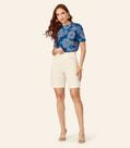 Blusa Feminina Box Estampada Gola Chaminé Endless Azul