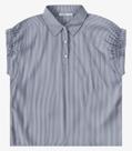 Blusa Feminina Box Listrada Sem Manga Endless Azul