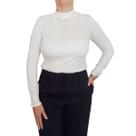Blusa Feminina Cacharrel Gola Alta Manga Longa Segunda Pele