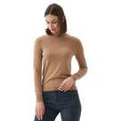 Blusa Feminina Cacharrel Justa Manga Longa Gola Alta Basica Frio
