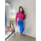 Blusa Feminina Cacharrel Tricot Manga Longa Gola Alta Moda