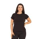 Blusa Feminina Canelada Baby Look Básica P ao GG 29-B Blusa Feminina Canelada Baby Look Básica P ao GG 29-B