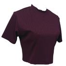 Blusa Feminina Canelado Manga Curta Blusa Feminina Canelado Manga Curta