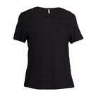 Blusa Feminina Cativa Plus Size Viscose Listras Preto