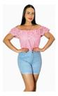 Blusa Feminina Ciganinha Laise Babado Ombro Á Ombro 17010