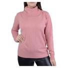 Blusa Feminina City Lady Tricot Plus Size Rosa - 658088