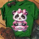 Blusa Feminina Coloridas Blusinhas Algodão Modinha pandinha carrinho