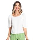 Blusa Feminina Com Manga Ampla Rovitex Bege
