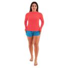 Blusa Feminina Com Proteção UV Manga Longa Com Dedeira