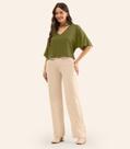 Blusa Feminina Com Recorte em Viscose Rovitex Verde