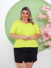 Blusa Feminina com Strass Plus Size Manga curta