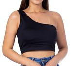 Blusa Feminina Cropedd Alça Mula Manca Modinha Verão