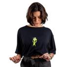 Blusa Feminina Cropped Cintura Ajustável Estampa E.T.