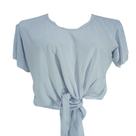 Blusa Feminina Cropped Estilosa Manga Curta Moda Verão