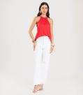 Blusa Feminina de Alça Infinita Cor Vermelho Blusa Feminina de Alça Infinita Cor Vermelho
