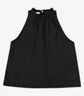 Blusa Feminina De Alça Malhão Maquinetado Endless Preto