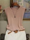 Blusa Feminina de Verão Sem Mangas - Decote em O - Estilo Coreano 2025