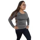 Blusa Feminina Decote U em Suplex/INVERNO/SEGUNDA PELE/preto/branco/cinza