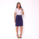 Blusa Feminina Desenvolvida em Tecido de Poplin Manga Curta