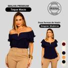 Blusa Feminina Duas Formas De Usar Elegante P Ao G3 Premium