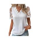 Blusa Feminina Elegante De Manga Longa Solta, Camisa Casual Da Moda, Top Para Férias E Fim De Semana