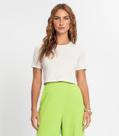 Blusa Feminina Em Cotton Leve Endless Branco Blusa Feminina Em Cotton Leve Endless Branco