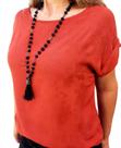 Blusa feminina em jacquard