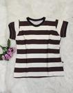 Blusa Feminina Em Malha Gola Redonda Listras Largas 336002 Cor:VinhoTamanho:M