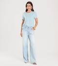Blusa Feminina Em Viscose Infinita Cor Azul