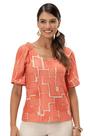 Blusa Feminina Equilíbrio Manga Curta Decote V Frente e Costas Cor do Céu - Estilo e Conforto Blusa Feminina Equilíbrio Manga Curta Decote V Frente e Costas Cor do Céu - Estilo e Conforto