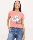 Blusa Feminina Estampa Stitch Manga Curta Disney-07065 Blusa Feminina Estampa Stitch Manga Curta Disney-07065