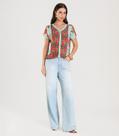 Blusa Feminina Estampada Infinita Cor Azul