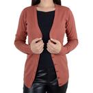 Blusa Feminina Facinelli By Mooncity Cardigan Cafe - 651180 Blusa Feminina Facinelli By Mooncity Cardigan Cafe - 651180