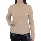 Blusa Feminina Facinelli By Mooncity Fleece Bege Kaqui 67035
