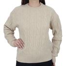 Blusa Feminina Facinelli By Mooncity Tricot Bege Off - 65123