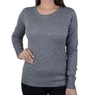Blusa Feminina Facinelli By Mooncity Tricot Cinza Escuro - 651074