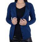 Blusa Feminina Facinelli Cardigan Tricot Azul - 651179 Blusa Feminina Facinelli Cardigan Tricot Azul - 651179