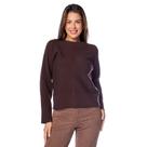 Blusa Feminina Facinelli Manga Longa Trançado Café Escuro Blusa Feminina Facinelli Manga Longa Trançado Café Escuro