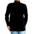 Blusa Feminina Gola Alta Manga Longa Soltinha Lisa Malha Crepe Pp ao Plus Size Blusa Feminina Gola Alta Manga Longa Soltinha Lisa Malha Crepe Pp ao Plus Size