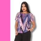 Blusa Feminina Gola Canoa Diversas Estampas Blogueira Básica Casual