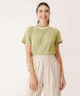Blusa Feminina Gola Redonda Manga Curta Marisa-01075